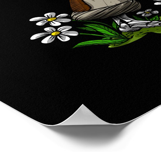 Skeleton Hippie Poster (Hoek)