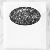 Skeleton Horde Ovale Sticker (Tas)