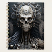 Skeleton Horror Planner van de schedel (Voorkant)