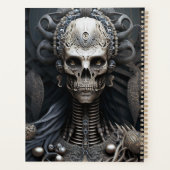 Skeleton Horror Planner van de schedel (Achterkant)