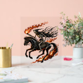 Skeleton Horseman Riding Flaming Horse (Mariage)