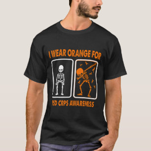 Skeleton I Draag Sinaasappel voor RSD CRPS Awarene T-shirt