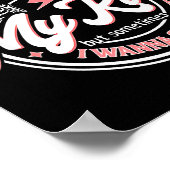 Skeleton I Love My Kids But Sometimes I W Square U Poster (Hoek)