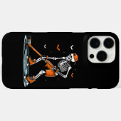 Skeleton Ice Hockey Halloween Boys Funny Halloween Case-Mate iPhone Case (Achterkant (horizontaal))