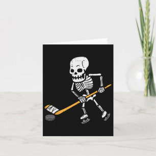 Skeleton Ice Hockey Halloween Costume Spor Mannen Kaart