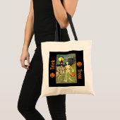 Skeleton in Graveyard Trick or treat Bag Tote Bag (Voorkant (product))