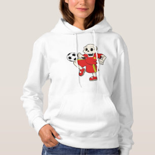 Skeleton in Soccer Sports Hoodie