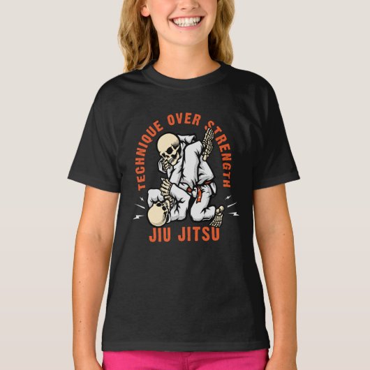 Skeleton Jiu Jitsu T-shirt (Voorkant)