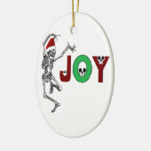 Skeleton Joy Keramisch Ornament (Links)