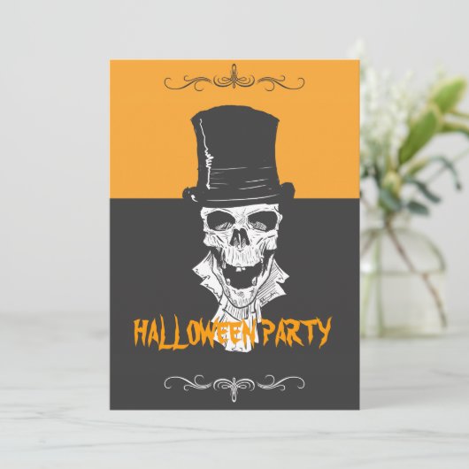 Skeleton Kaart (Staand voorkant)