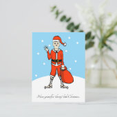 Skeleton Kerstgroet Briefkaart (Staand voorkant)