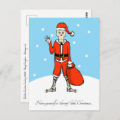 Skeleton Kerstgroet Briefkaart (Voorkant / Achterkant)