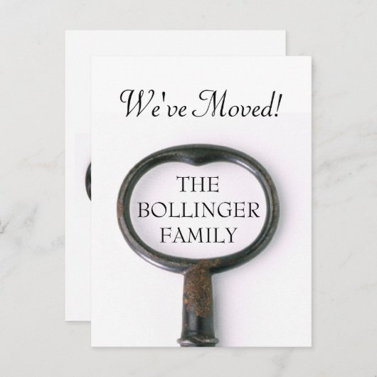 Skeleton Key Bewegende Aankondiging Briefkaart (Voorkant / Achterkant)