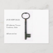 Skeleton Key Bewegende Aankondiging Briefkaart (Achterkant)