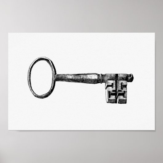 Skeleton Key Illustratie Poster (Voorkant)