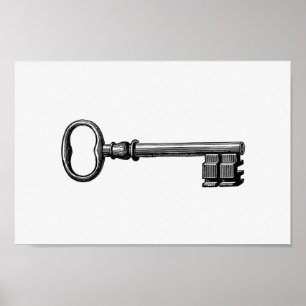  Skeleton Key Illustratie Poster