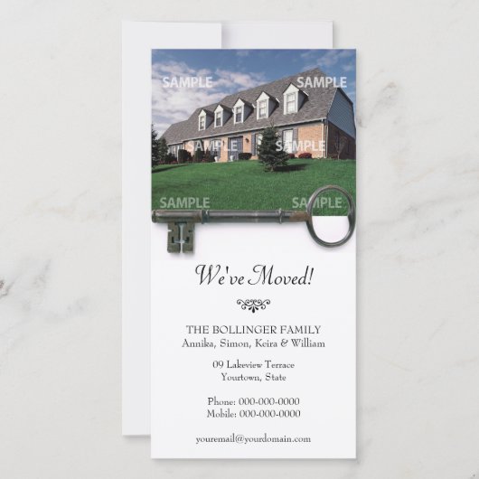 Skeleton Key Moving Announding-fotokaart Aankondiging (Voorkant)