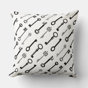  Skeleton Key Pillow - sleutels aan beide zijden Kussen