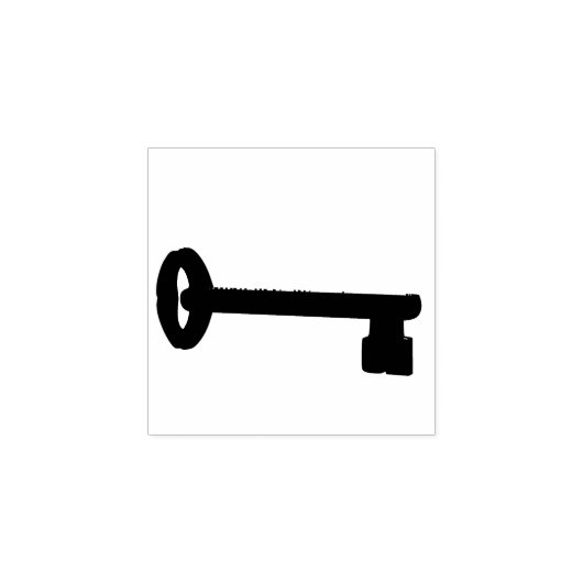 Skeleton key silhouet art stempel (Afrduk)