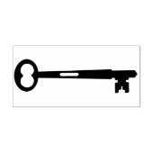 Skeleton Key Silhouette Rubber Art Stempel (Afrduk)