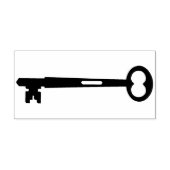 Skeleton Key Silhouette Rubber Art Stempel (Afrduk)