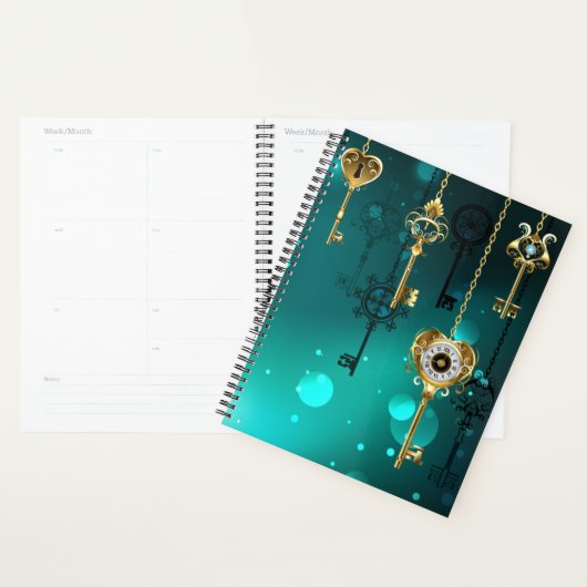 Skeleton Keys on Green Background (Devant avec enveloppe)