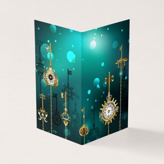Skeleton Keys on Green Background (Outside)