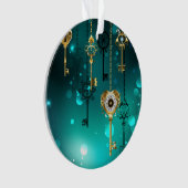 Skeleton Keys on Green Background (devant)