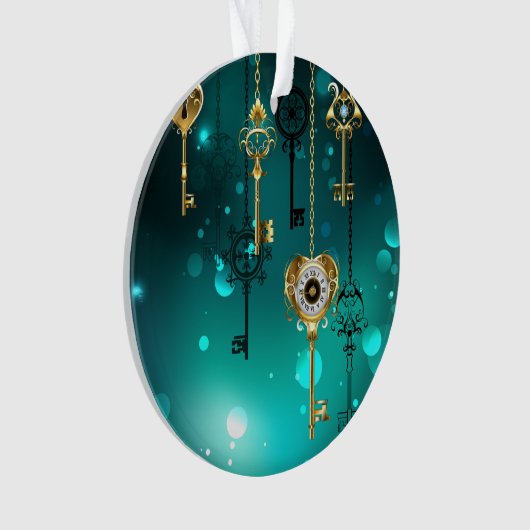 Skeleton Keys on Green Background (devant)