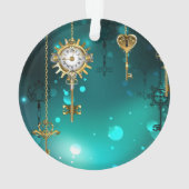 Skeleton Keys on Green Background (dos)