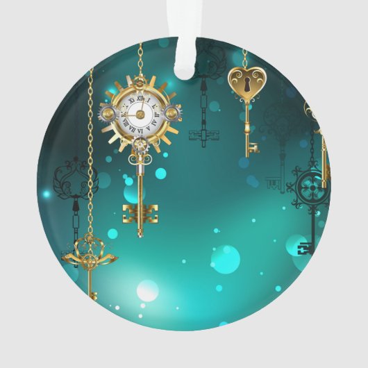 Skeleton Keys on Green Background (dos)