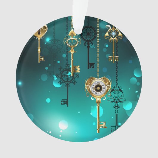 Skeleton Keys on Green Background (devant)