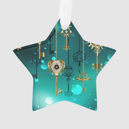 Skeleton Keys on Green Background (dos)