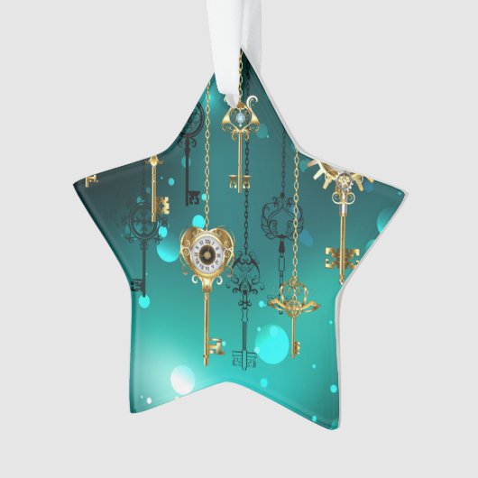 Skeleton Keys on Green Background (devant)