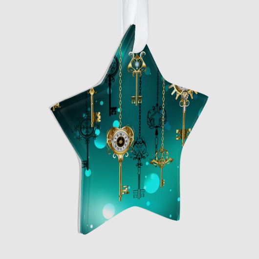 Skeleton Keys on Green Background (devant)