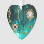 Skeleton Keys on Green Background (devant)