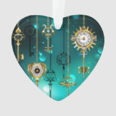 Skeleton Keys on Green Background (dos)