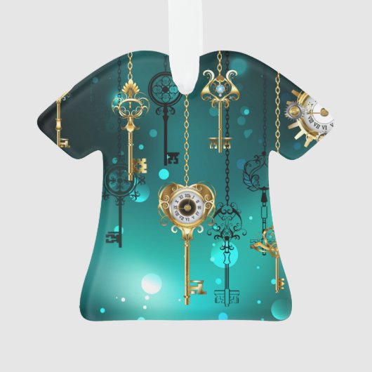 Skeleton Keys on Green Background (dos)