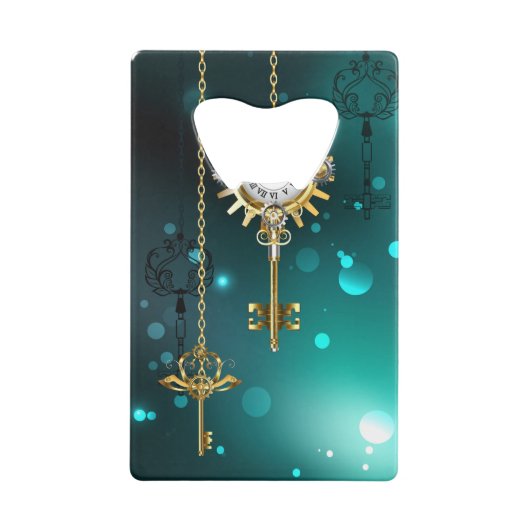 Skeleton Keys on Green Background (Dos)