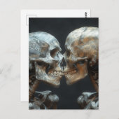Skeleton Kiss Briefkaart (Voorkant / Achterkant)