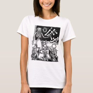 Skeleton leraar en studenten "Dag van de dood" T-shirt