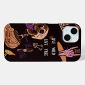 Skeleton, Live Wild, Live Free Case-Mate iPhone Case (Achterkant (horizontaal))