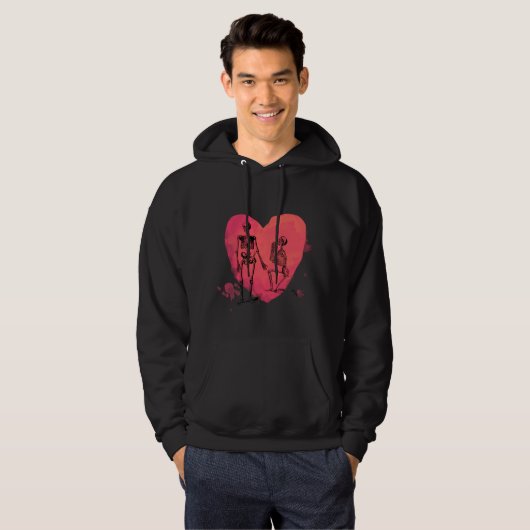 Skeleton Love Hoodie (Voorkant volledig)