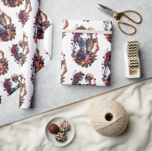 Skeleton Lovers Cadeaupapier