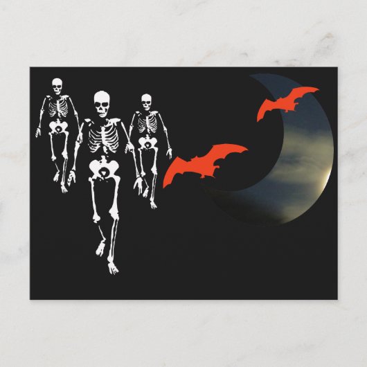 Skeleton March Briefkaart (Voorkant)