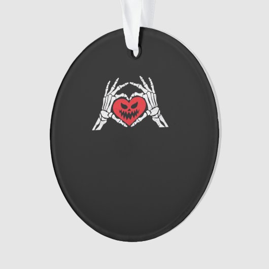 Skeleton Met Un Coeur Halloween Éffrayant (devant)