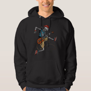 Skeleton Metal Guitarist Hoodie