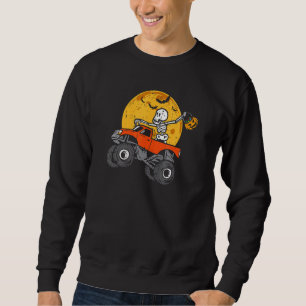 Skeleton Monster Truck Moon Snoep Toddler Boys Hal Trui