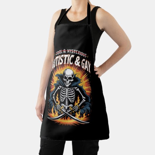 Skeleton niet cool en mysterieuze autistische homo schort (Insitu)