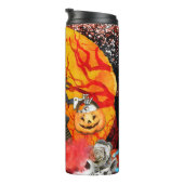 Skeleton op pompoen thermosbeker (Geroteerd rechts)